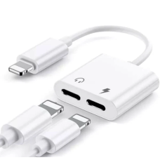 Adaptador 2 em 1 Lightning x Lightning - Para Iphone
